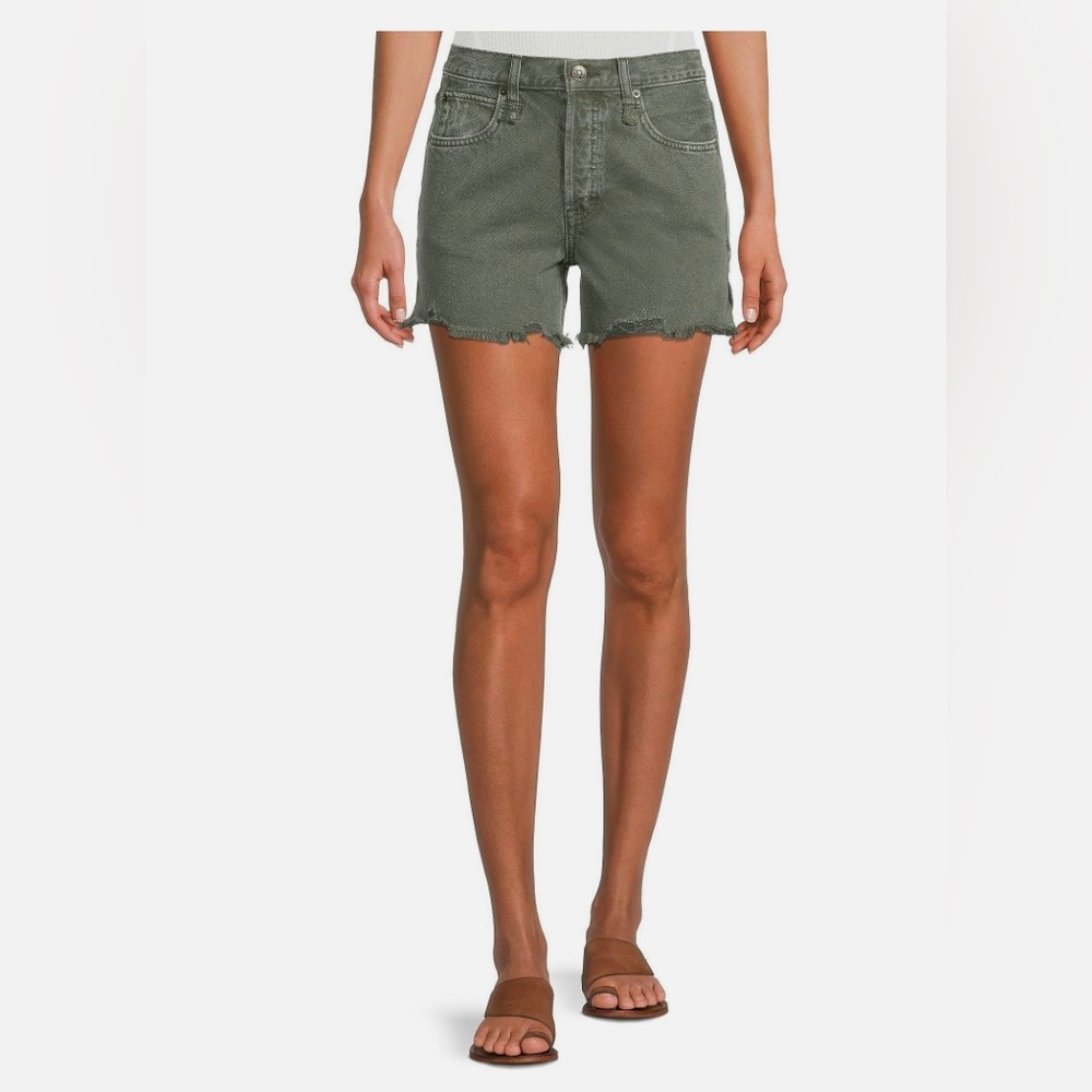 Free People Makai Olive Green Women Shorts
